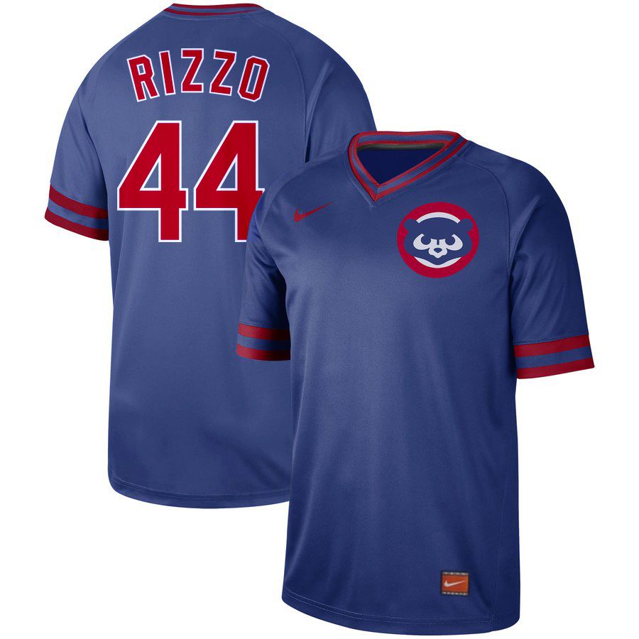 2019 Men MLB Chicago Cubs #44 Rizzo blue Nike Cooperstown Collection Jerseys->pittsburgh pirates->MLB Jersey